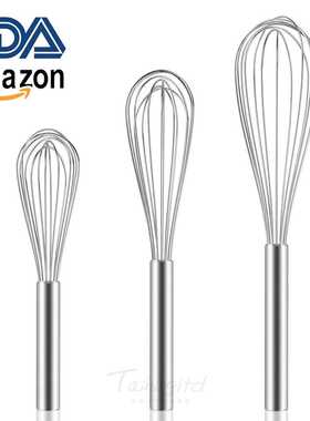 加厚304不锈钢打蛋器手动搅拌器烘焙工具 Stainless Steel Whisks