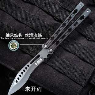 铝合金CNC数控蝴蝶未开刃花式 蝴蝶训练甩练刀折叠csgo周边