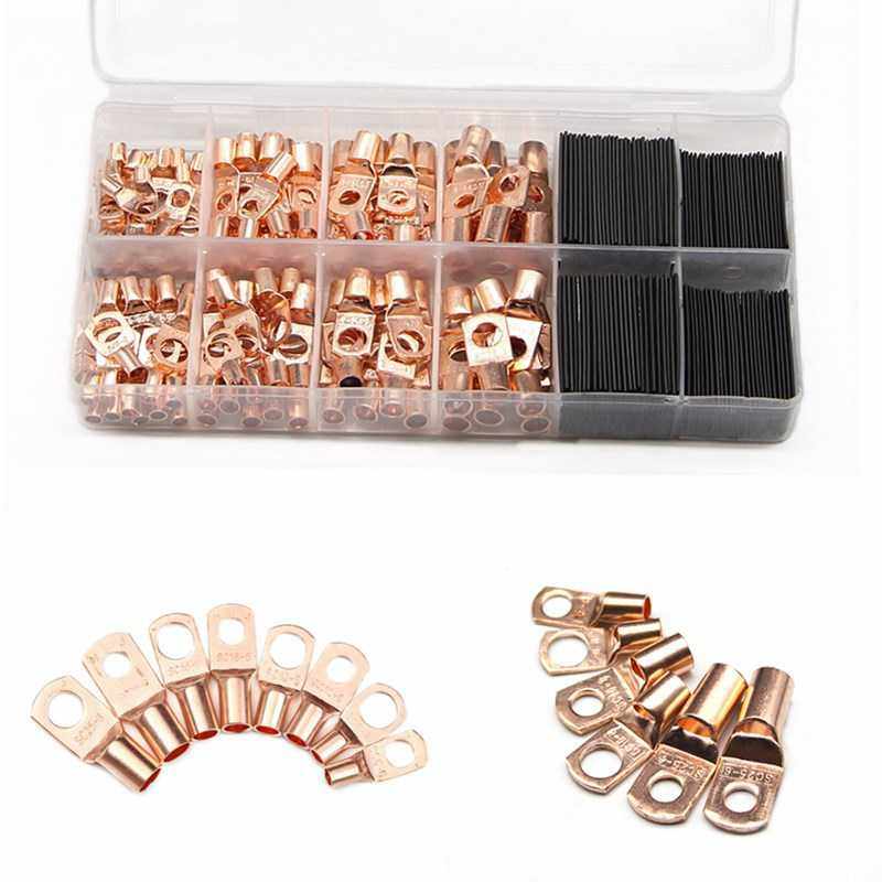 ebay 铜鼻子120pcs盒装环形端子接线片 sc系列窥口铜接线端子,五金/工具,接线柱,淘宝优惠券,粉丝福利购,淘宝优惠卷