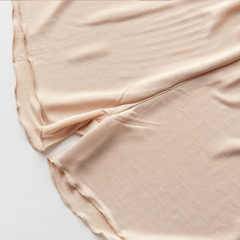 蕾丝边真丝针织大码宽松三分打底裙裤子女防走光安全裤家居裤睡裤