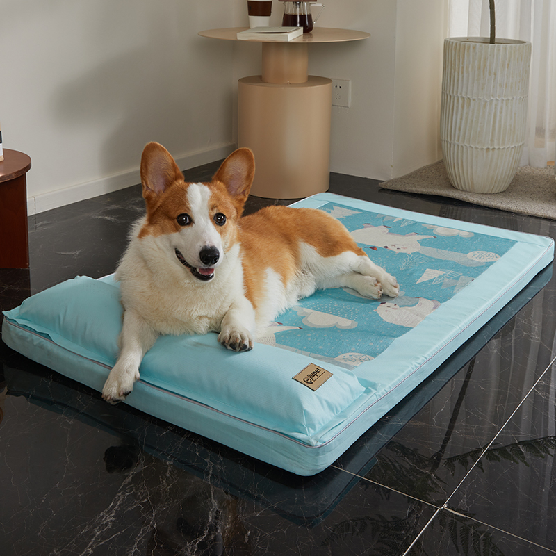 狗窝夏天可拆洗床边猫窝凉席沙发睡垫四季通用小型犬狗床宠物用品