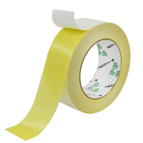 浮休纸箱印刷贴版双面胶带耐高温纤维布黄色双面胶强力高粘度粘布