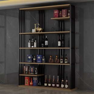 酒架落地工业风置物架吧台置物架餐厅墙上酒柜酒架子红酒柜展示架