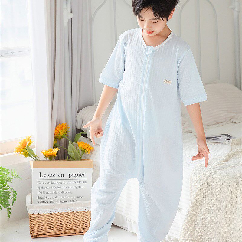 睡袋儿童薄款中大童宝宝婴儿小孩夏季夏天超薄空调房6-10岁防踢被