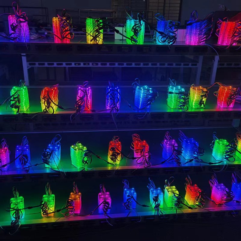 LED区块灯全彩幻彩RGB灯片软膜广告直播背景灯箱彩色漫反射灯带