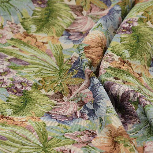 花仙子油画色织提花碎花布料服装面料花布布料diy手工衣服外套