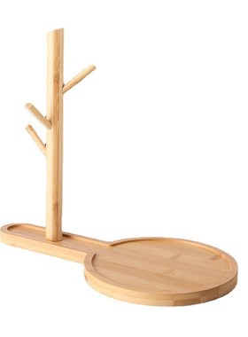 日式创意木质榉木收纳架玄关钥匙架实木办公桌面置物架杂物整理架