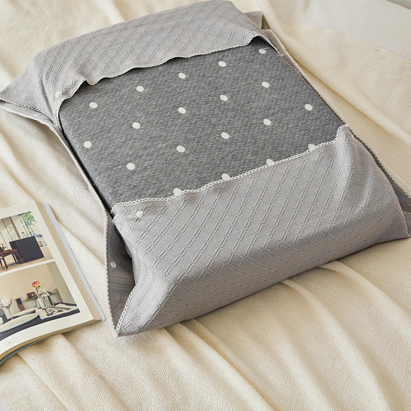 一对装魔术纱布乳胶枕套60x40记忆枕头套单人枕套48x74枕芯套