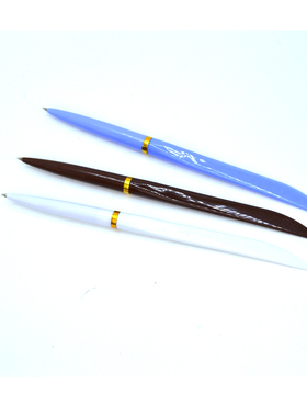 蒙发3000圆珠笔刀笔快递笔专用笔原子开箱笔0.7mm蓝色扁刀型物流