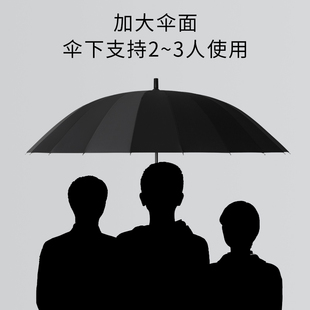 24骨自动雨伞女加大加固加厚双人三人暴雨专用长柄定制logo广告伞
