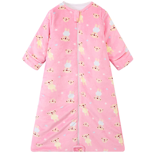 婴儿童睡袋春秋款秋冬季加厚宝宝中大童小童男童防踢被子神器冬天