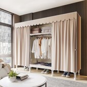 简易衣柜布套单卖定做替换布帘防水晒柜货架防尘罩涤棉牛津布加厚