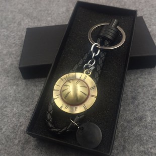 海贼杭海到王动漫周边草帽路飞索隆骷髅标志金属钥匙扣挂件礼盒装