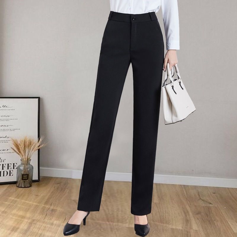 西裤女春秋新款工作裤子女显瘦百搭休闲裤OL职业高腰直筒西装长裤,女装/女士精品,西装裤/正装裤,淘宝优惠券,粉丝福利购,淘宝优惠卷