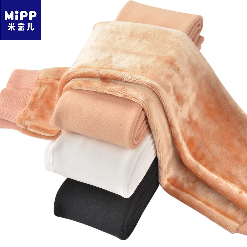 女童打底裤儿童加绒加厚秋冬3-16岁白色肤色黑色冬女宝儿童连裤袜