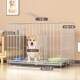 狗笼子小型犬泰迪比熊博美带厕所室内家用中型犬宠物笼子猫笼狗笼