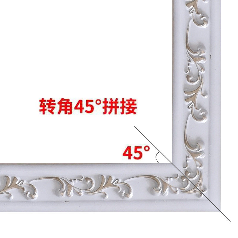 墙布压边条pvc线条电视背景墙镜子包边框石膏弧形拱门造型装饰条