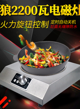 沙县百味小吃配料220V2200W野狼电磁炉大功率平面YL-S230电磁灶