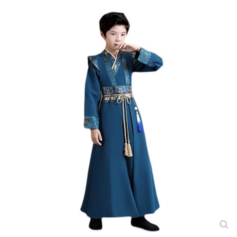 男童古装汉服秋冬款女童中式童装礼服儿童唐装国学服中国风演出服