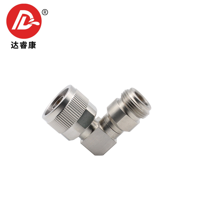 NKJW不锈钢转接器18GHZ N公转N母90度直角拐弯转接头低驻波测试
