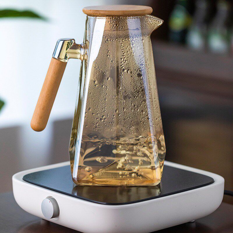 家用冷水壶玻璃凉水瓶耐热耐高温大容量扎壶晾白开水杯套装泡茶壶