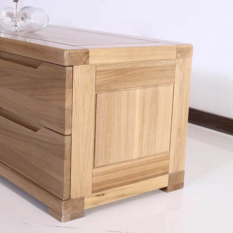 全实木电视柜纯榆木小户型客厅卧室地柜收纳柜储物柜