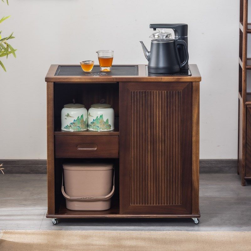 胡桃木茶水柜移动茶水台茶桌侧边柜烧水壶一体边几茶台茶柜置物架,住宅家具,家用茶台/茶桌,淘宝优惠券,粉丝福利购,淘宝优惠卷