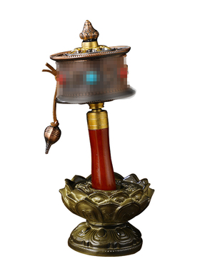 地藏王手摇刻钻带珠合金手摇工艺品精致做工桌面摆件家用旅拍道具