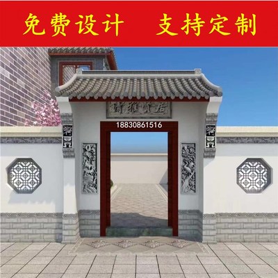 镂空正方形花窗仿古花格窗古建水泥围墙窗花中式庭院墙面装饰挂饰