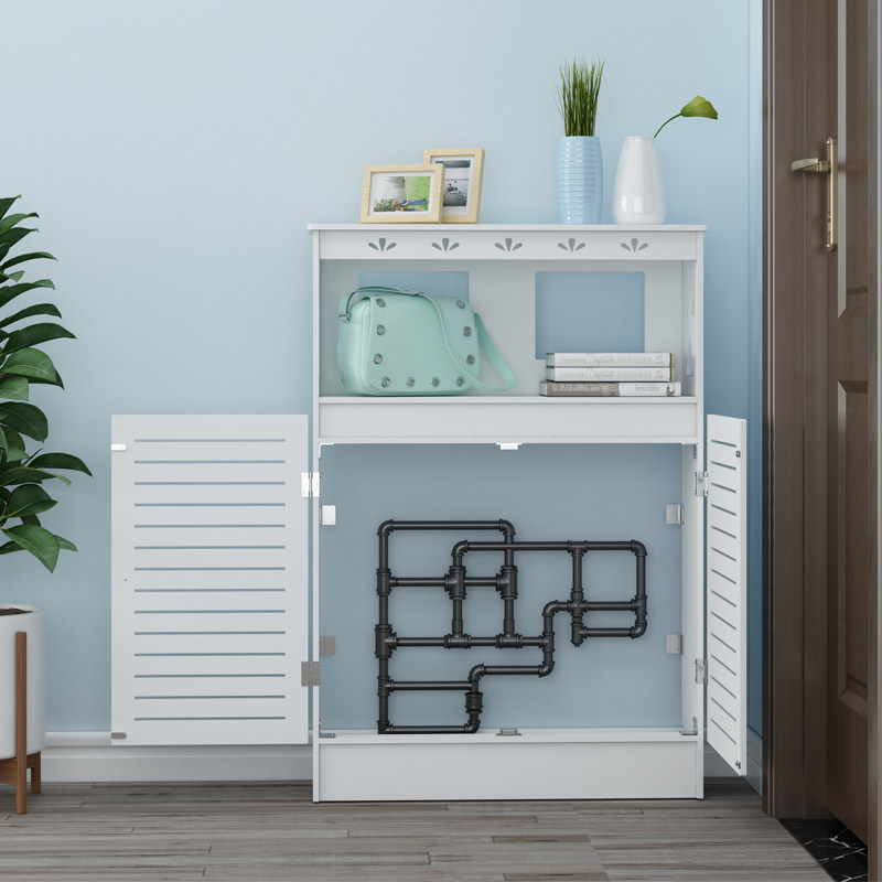 地暖分水器遮挡柜多功能弱电装饰箱水表电表暖气遮挡罩创意装饰柜