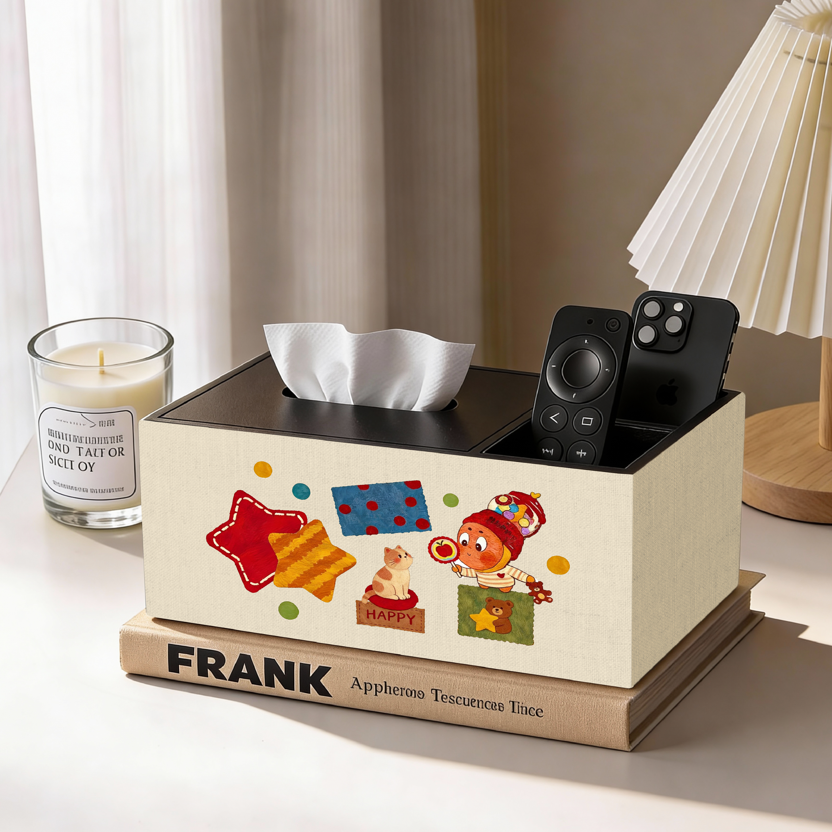 星星人卡通可爱家用纸巾盒童趣皮革抽纸盒客厅茶几卧室多功能收纳,收纳整理,纸巾盒,淘宝优惠券,粉丝福利购,淘宝优惠卷