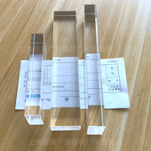 压单条透明压克力收银柜台小票外送菜单平放夹子厨房饭厅排单镇尺