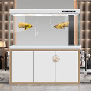 汉霸鱼缸客厅大型2025新款轻奢智能水族箱超白底过滤玄关屏风家用