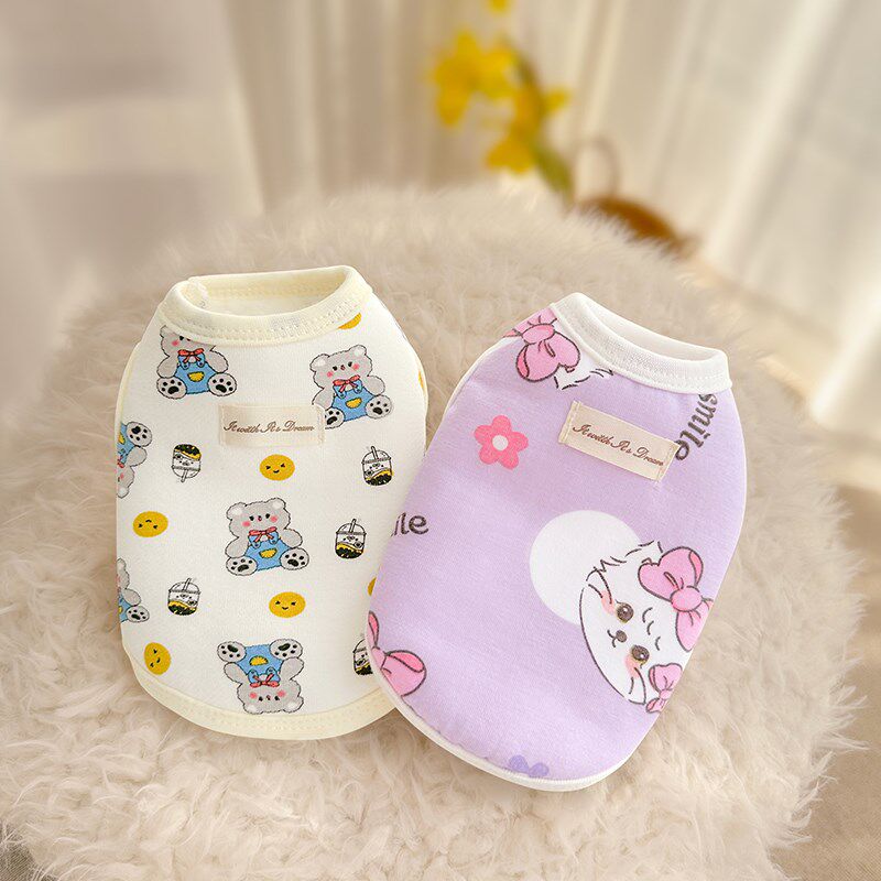 超小体幼猫幼犬秋冬款衣服小猫小狗茶杯犬吉娃娃加绒背心2024新款