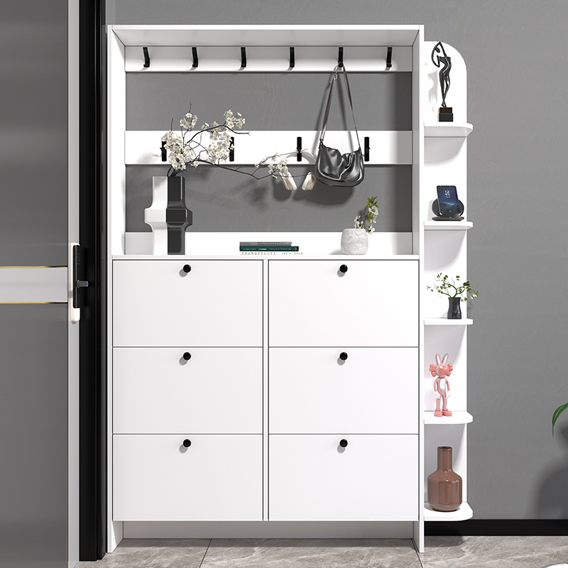 定制门厅柜玄关柜鞋柜17cm超薄翻斗简约北欧家用经济型大容量轻奢