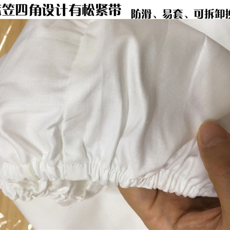 纯棉床笠单件白色条纹床罩宾馆酒店席梦思床垫套保洁防滑保护套,床上用品,床笠,淘宝优惠券,粉丝福利购,淘宝优惠卷