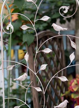 SHANGPIN新品欧式可折叠铁线莲可折叠花架户外铁艺绿植攀爬拱形架