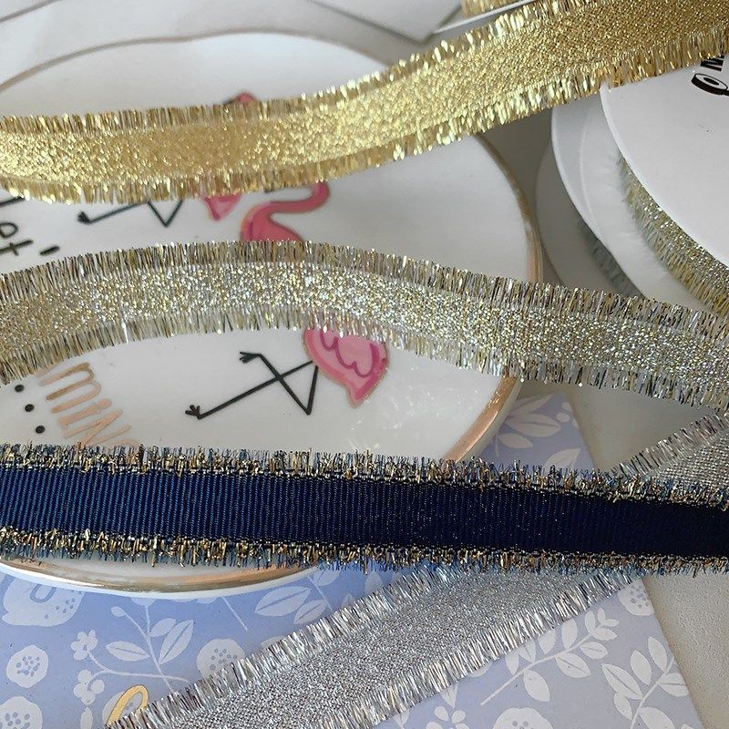 金葱带银葱须新年圣诞礼物包装织带烘焙花束装饰丝带diy手工发饰,居家布艺,丝带/绸带/布带,淘宝优惠券,粉丝福利购,淘宝优惠卷