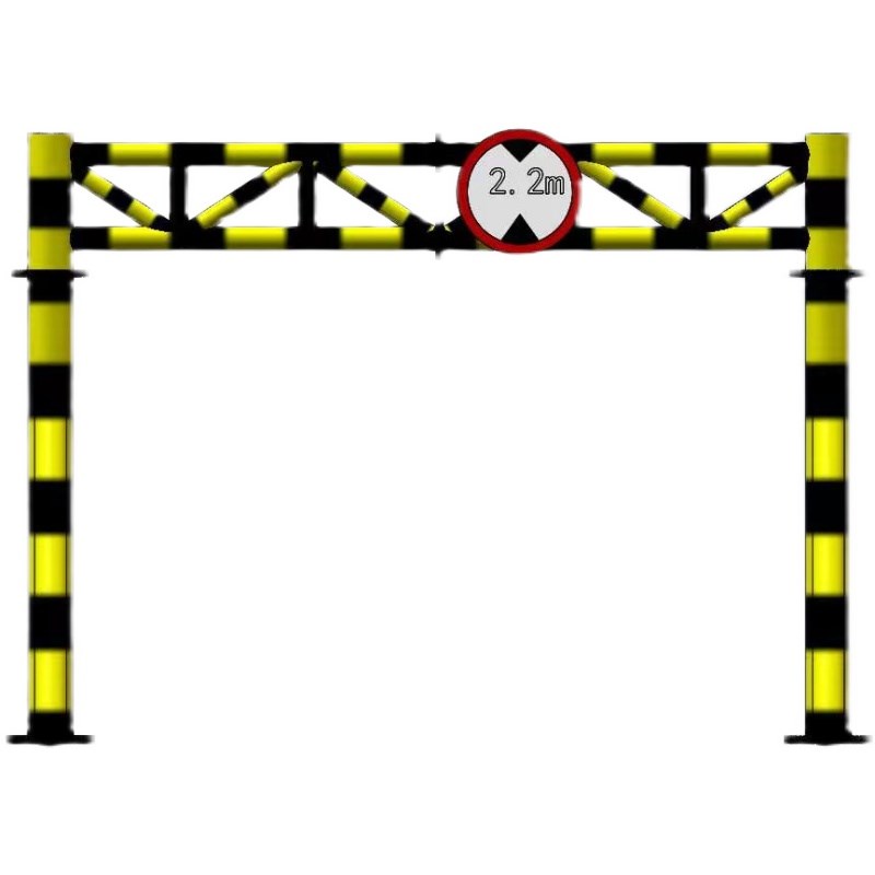 智能升降限高架铁路桥涵洞限高杆高速镀锌龙门架移动双开门活动式