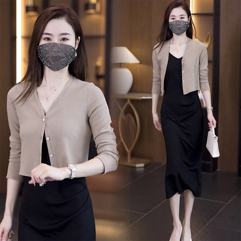 薄款针织开衫外套女长袖秋季外搭短款空调衫防晒小披肩上衣女罩衫,女装/女士精品,短外套,淘宝优惠券,粉丝福利购,淘宝优惠卷