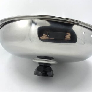 加厚不锈钢锅盖炒锅平底盖煎锅盖汤锅盖子20cm22cm24cm26cm28包邮