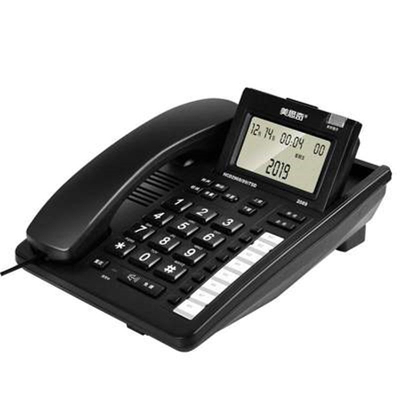 美思奇2089电话机家用固话办公商务型翻屏酒店前台8组一键拨号