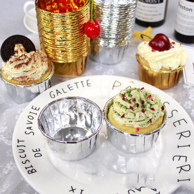 双面金色银色蛋糕纸杯 杯子蛋糕 卷边翻边耐烤杯耐高温杯,厨房/烹饪用具,烘焙用纸,淘宝优惠券,粉丝福利购,淘宝优惠卷