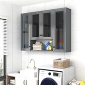吊柜铝合金墙壁柜储物柜壁挂柜卫生间墙上置物柜铝合金阳台吊柜