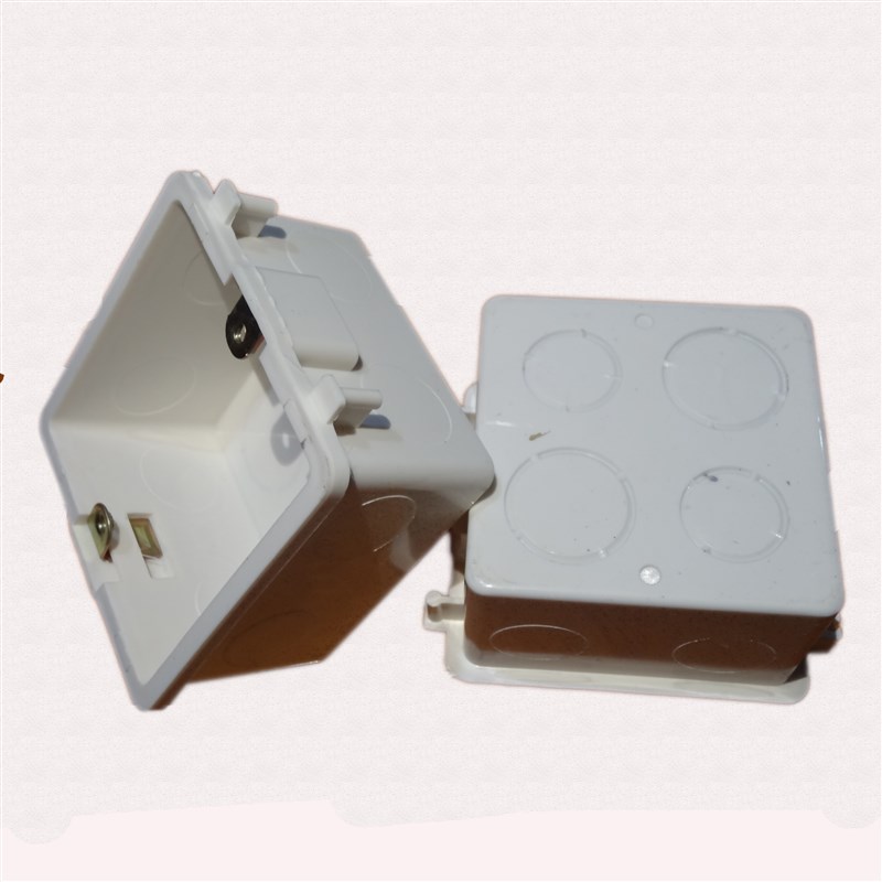 90个高强度暗线盒通用拼接连体86型暗装底盒加厚阻燃冲孔批量发