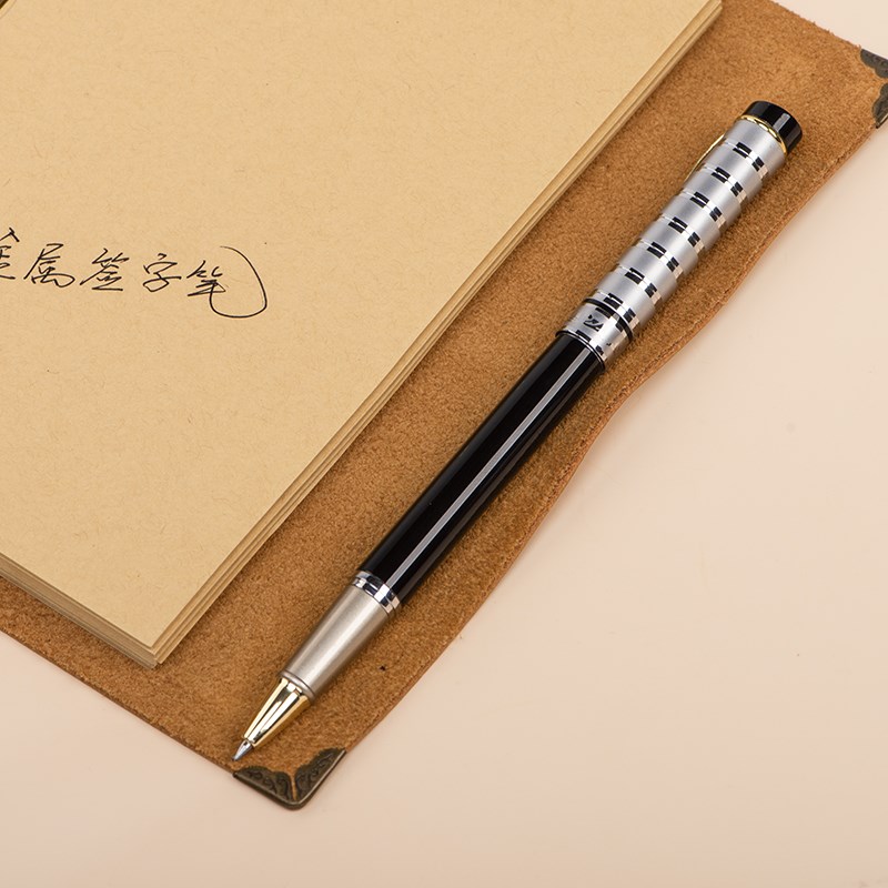 金属签字笔商务办公笔高档礼品笔重手感中性笔0.5mm笔芯学生专用