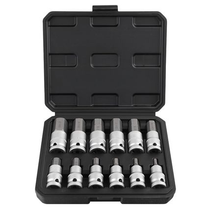 内六角套筒 t30t40t50工具梅花六角电动扳手内六角头旋具套筒套装