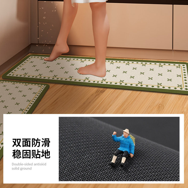 复古厨房硅藻泥地垫防水防油可擦免洗脚垫吸水吸油防滑免清洗地毯,居家布艺,厨房地垫,淘宝优惠券,粉丝福利购,淘宝优惠卷