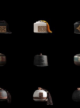 新中式壁柜样品屋展示中心样板房酒店茶室摆件软装饰品茶叶罐茶壶