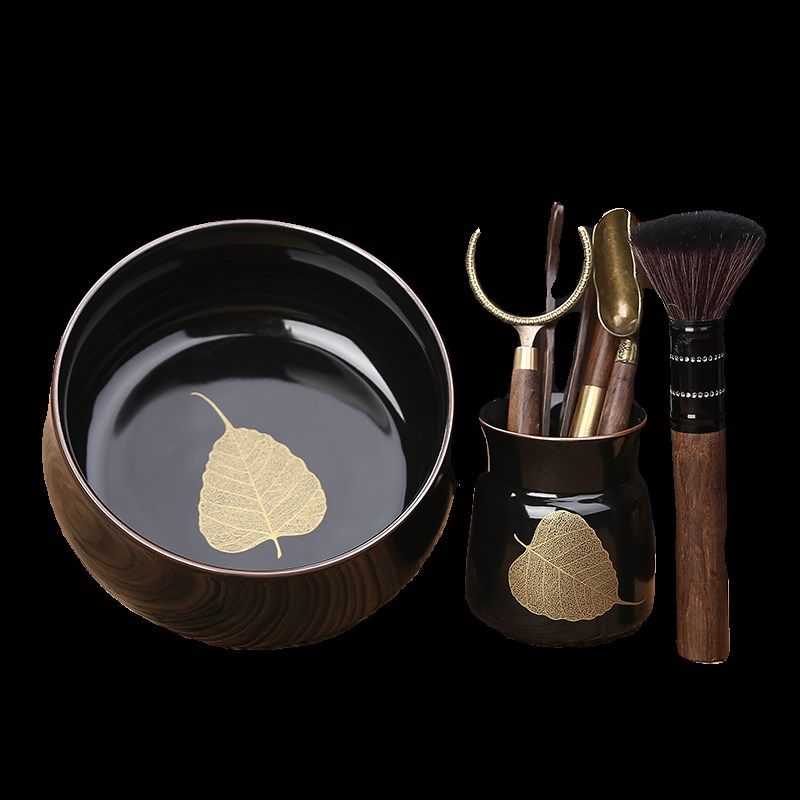 功夫茶具配件茶道六君子套装组合大全茶桌茶台泡茶工具茶洗茶渣缸